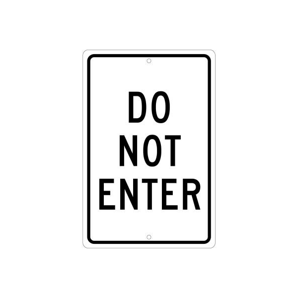 National Marker Co Aluminum Sign - Do Not Enter - .063in Thick, TM11H - main